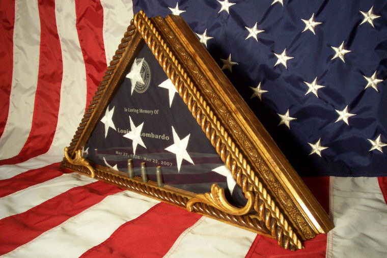 Military Flag Display Case