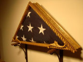 Western flag display case