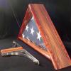 Flag case made Bubinga and Bolivian Rosewood